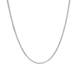 18in. Sterling Silver Square Snake Chain Necklace