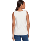Womens Ruby Rd. Indigo Go Floral Embroidery Sleeveless Blouse - image 2