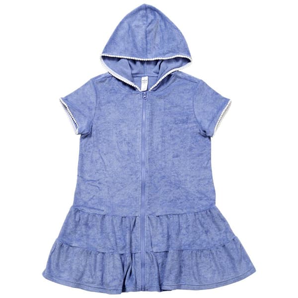 Girls (7-12) 90 Degree(R) by Reflex Towel Terry Swim Cover-Up - image 