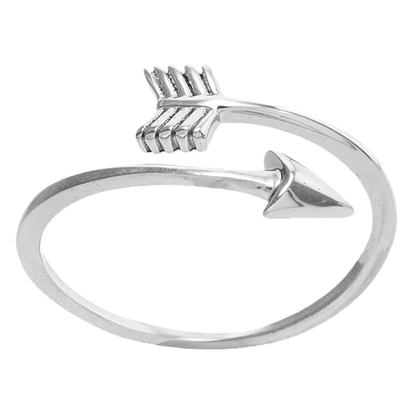 Athra Sterling Silver Arrow Ring