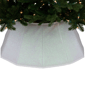 Northlight Shiny White Fabric Hexagonal Christmas Tree Collar - image 6