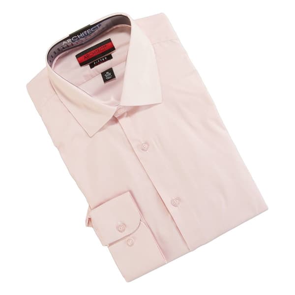 Mens Architect&#174; Fitted Stretch Dress Shirt - Peach Sun