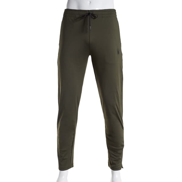 Mens Spyder 4-Way Stretch Knit Pants - Dark Hunter