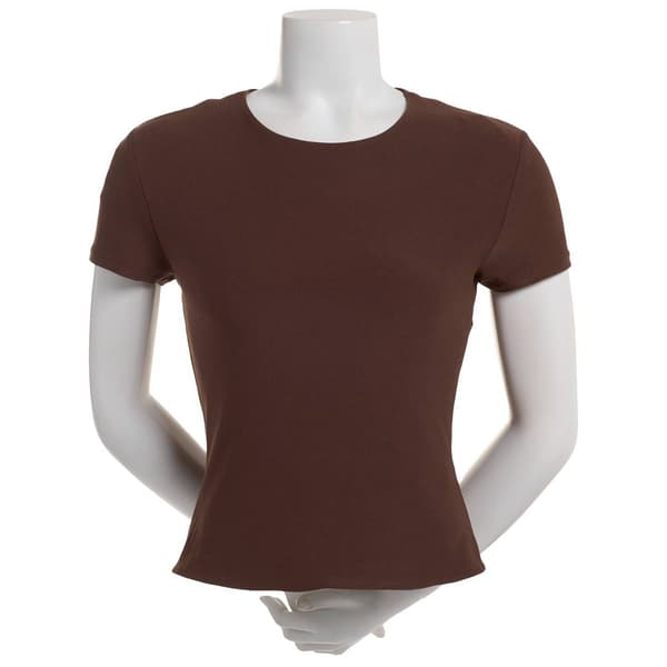 Juniors 7th & Hudson Short Sleeve Double Layer Tee - image 