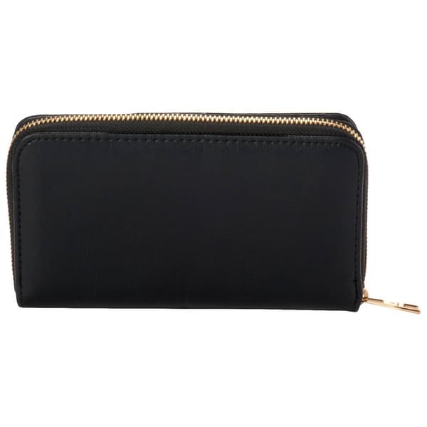 Womens London Fog Dani Smooth Single Zip Around Wristlet