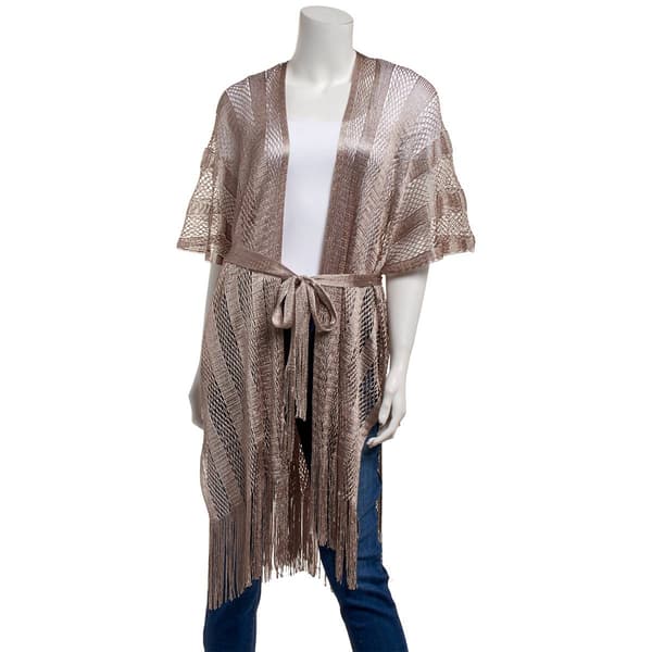 Womens Vince Camuto Mesh Sash Duster - image 