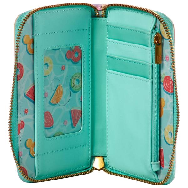 Loungefly Mickey & Minnie Beach Zip Around Wallet