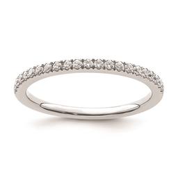 Pure Fire 14kt. White Gold Lab Grown Diamond Wedding Band