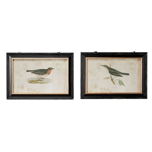 9th & Pike&#174; Pipit and Warbler Bird Wall Art - Set of 2