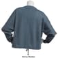 Womens Ebb &amp; Flow Long Sleeve Cable Tie Front Dolman Top - image 2