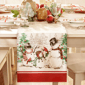 Threadmade Snowman Winterland Holiday Snowflake Table Runner - image 3