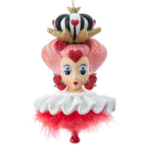 Kurt S. Adler Hollywood Hats Queen of Hearts Ornament - image 
