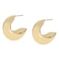 Steve Madden Vintage Gold C Hoop Earrings - image 2