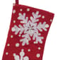 National Tree 20in. Red Stocking w/ Snowflake Embroidery - image 3