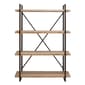 9th & Pike(R) Tall Industrial Black Metal Bookcase - image 1