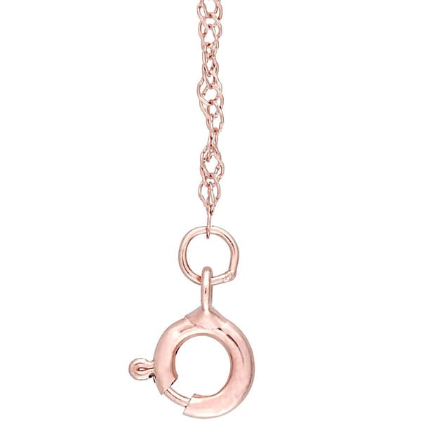 Radiant Rainbow™ 10kt. Rose Gold Diamond Swirl Necklace