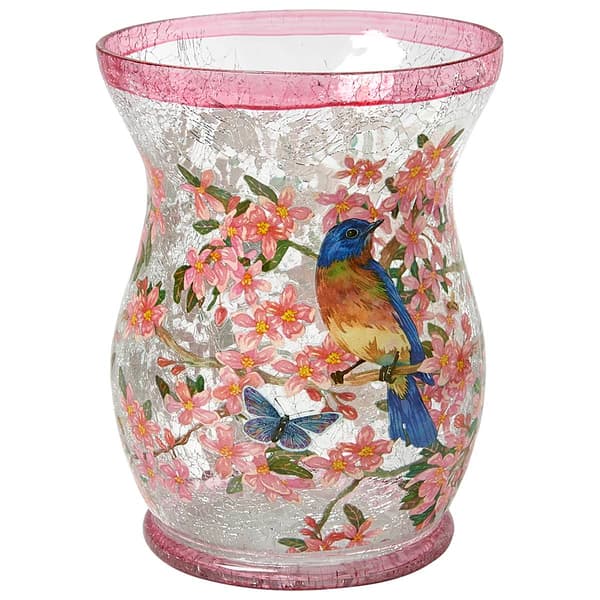 Transpac Pink & Blue Crackle Hurricane - image 