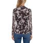 Womens NY Collection Long Sleeve Paisley Mesh Tee - image 2
