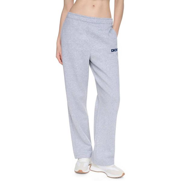 Womens DKNY Sport High Rise Open Leg Fleece Pants