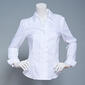 Petite Calvin Klein Long Sleeve No Wrinkle Button Front Blouse - image 1