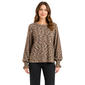 Petite Zac & Rachel Smocked Poet Sleeve Rib Knit Sweater - image 1
