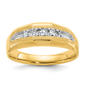 Mens Gentlemens Classics(tm) 14kt. Gold White Rhodium Diamond Ring - image 1