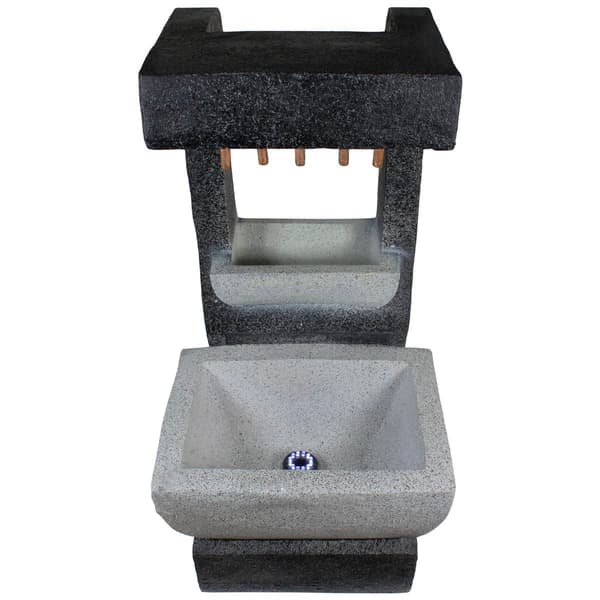 Northlight Seasonal 26in. LED Lighted Water Fountain with Planter