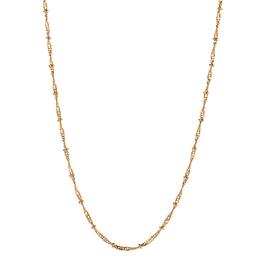 Design Collection Gold Plated Single Twist Necklace