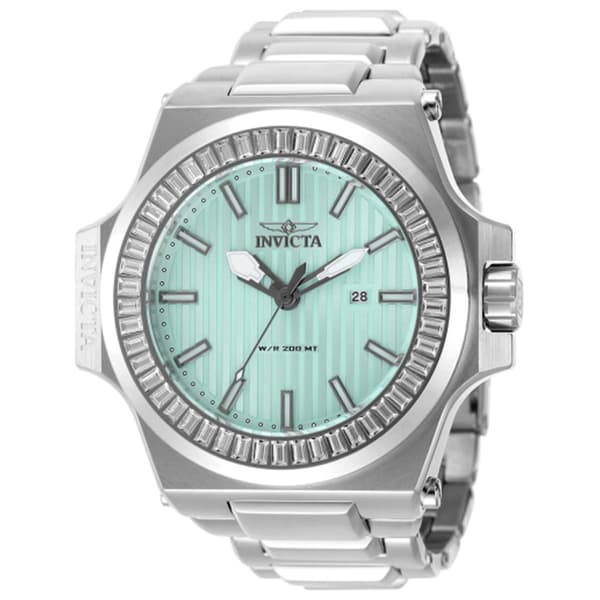 Mens Invicta Akula White/Light Green Dial Quartz Watch - 49133 - image 