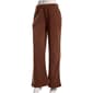 Juniors No Comment Fleece Applique Wide Leg Pants - Chestnut - image 1