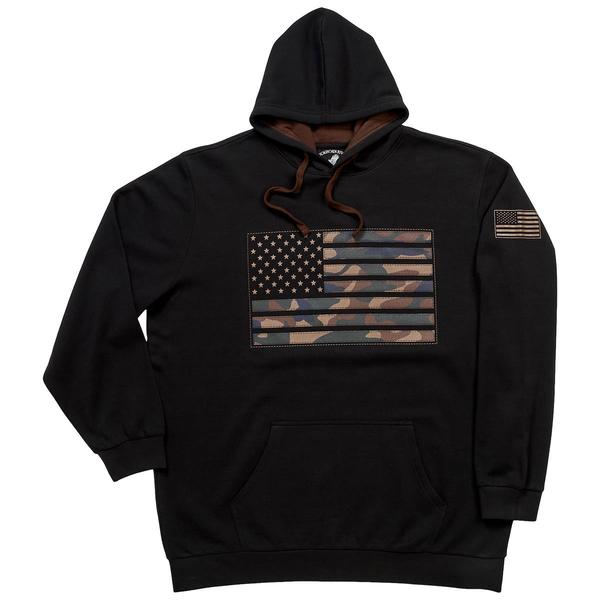 Mens Big & Tall Buckhorn River Graphic Hoodie - Black
