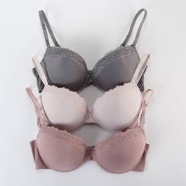 Womens Vince Camuto 3pk. Micro &amp; Lace T-Shirt Bra VCO511082