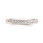 Pure Fire 14kt. White Gold Lab Grown 11-Stone Channel Band - image 1