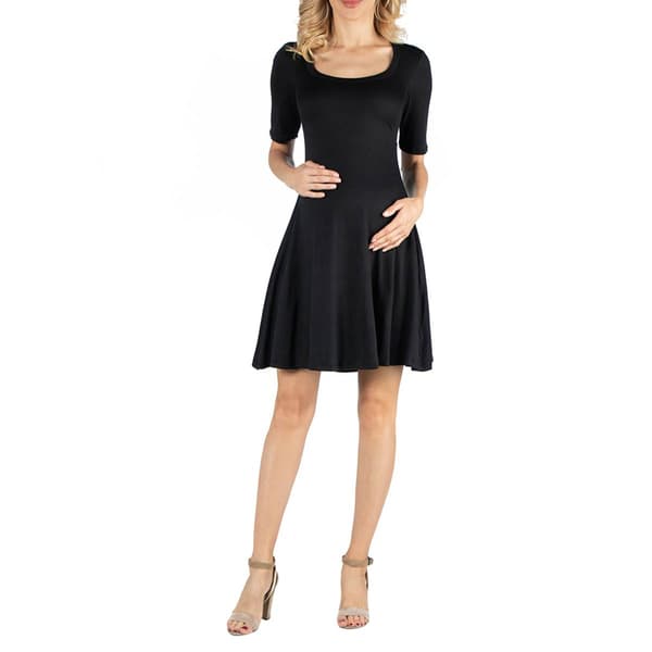 Womens 24/7 Comfort Apparel Maternity A-Line Dress - image 