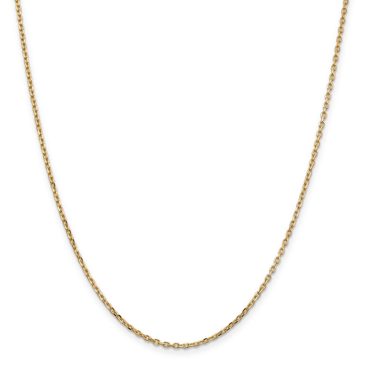 Gold Classics™ 1.8mm. 14kt. Diamond Cut Cable Chain...