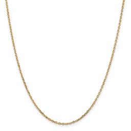 Gold Classics(tm) 1.8mm. 14kt. Diamond Cut Cable Chain Necklace