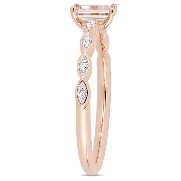 Gemstone Classics&#8482; 10kt. Rose Gold 1/3ctw. Morganite Ring