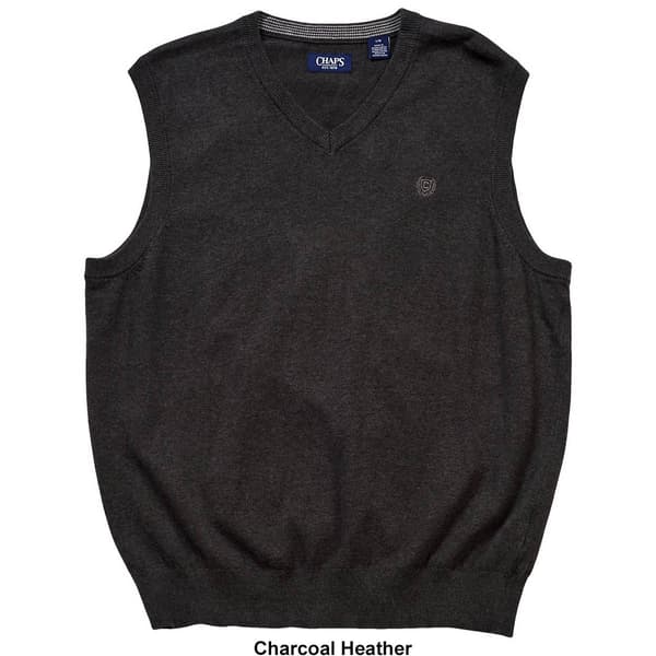 Mens Chaps Solid Sweater Vest