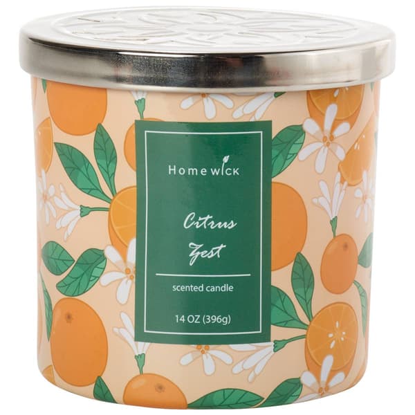 Homewick 14oz. 3-Wick Citrus Zest Candle - image 