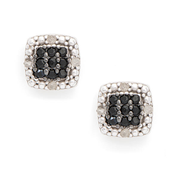 Gianni Argento 1/20ctw. Diamond Cubic Zirconia Stud Earrings - image 