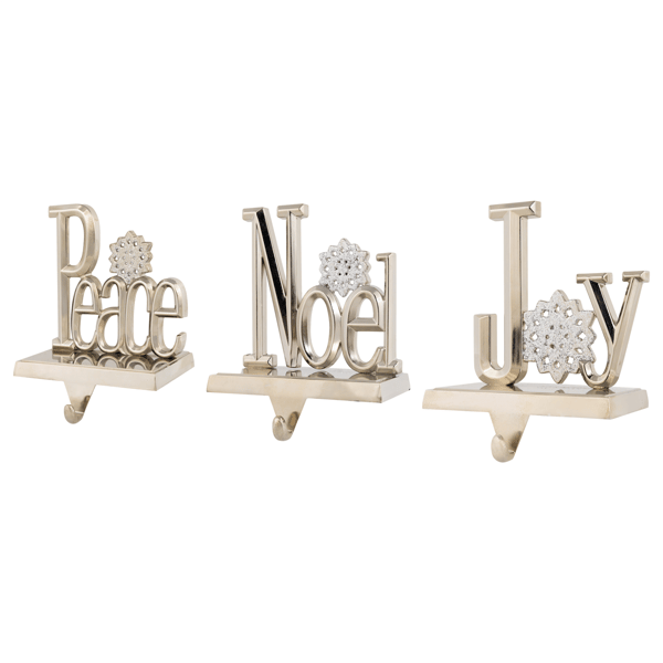 Northlight 3pc. Peace, Joy, & Noel Christmas Stocking Holders