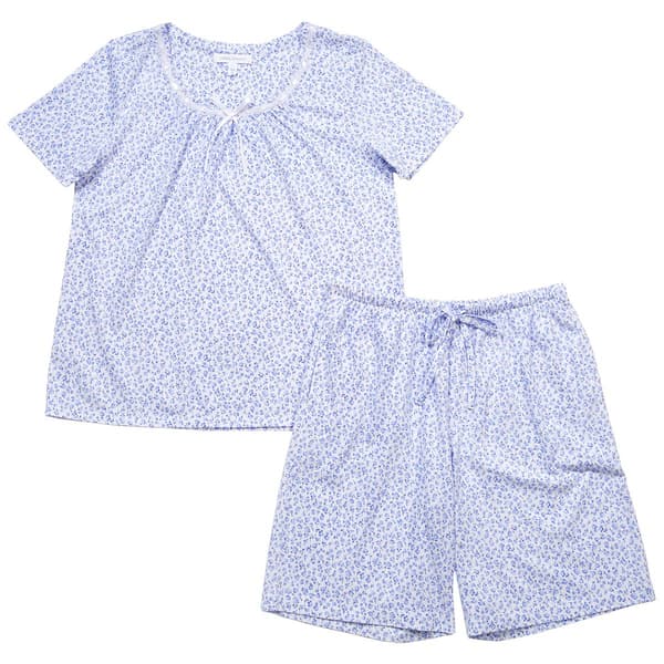 Womens Carole Hochman Short Sleeve Floral Short Pajama Set - image 