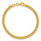 Gold Plated over Sterling Silver Curb Chain Bracelet - image 5