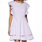 Juniors Crystal Doll Liverpool Flutter Sleeve Double Tier Dress - image 3