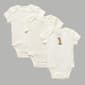 Baby Unisex (NB-9M) Little Me(R) 3pk. Giraffe Bodysuits - image 1