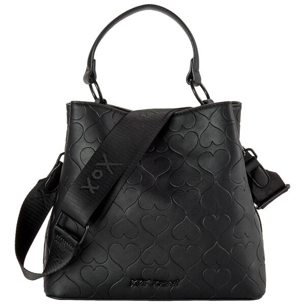 Betsey Johnson Heart Bucket Bag - image 
