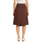 Womens Zac & Rachel Solid Scuba Skirt with Hardware Detail - image 2