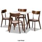 Baxton Studio Reba Modern Walnut Brown Wood 5pc. Dining Set - image 9
