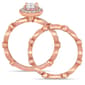 Diamond Classics&#8482; 10kt. Rose Gold Oval Infinity Bridal Ring Set - image 3