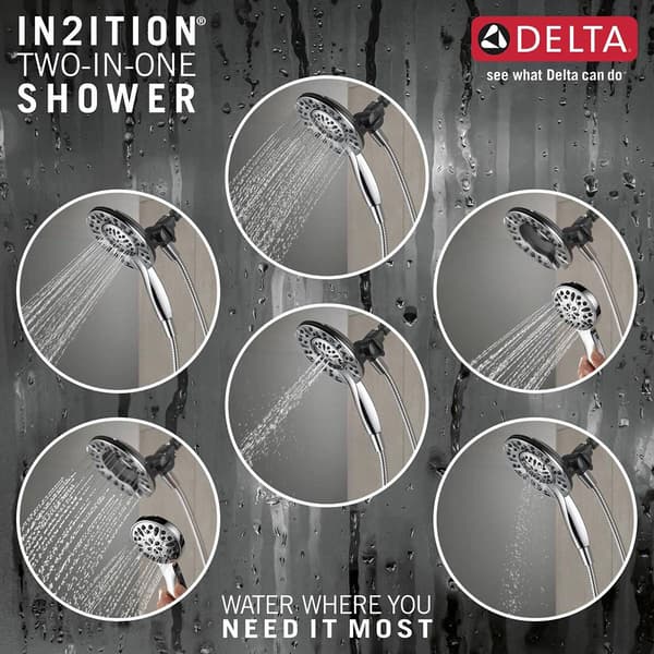 Delta® In2ition 4 Setting 2 in 1 Shower Head